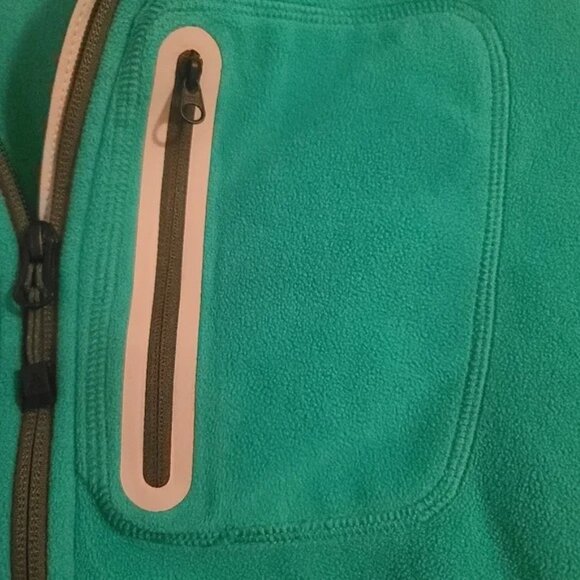 EDDIE BAUER First Ascent Jacket Womens XL Teal Fleece Jacket Full Zip Outdoor - Picture 3 of 10